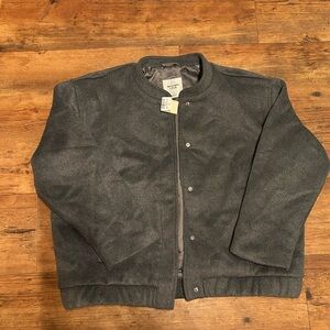Abercrombie & Fitch Charcoal Bomber Jacket